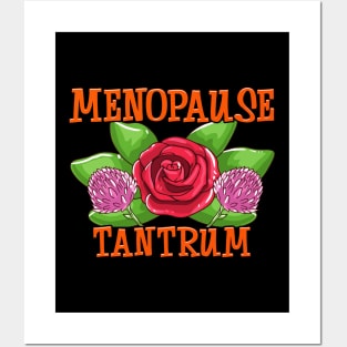 Cute Menopause Tantrum Funny Menopausal Women Posters and Art